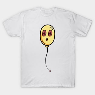 Ghost balloon cartoon face T-Shirt